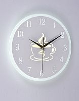 Светильник светодиодный часы Мелодия Света Кофе 6413-23W 23Вт 220В Белый картинка 